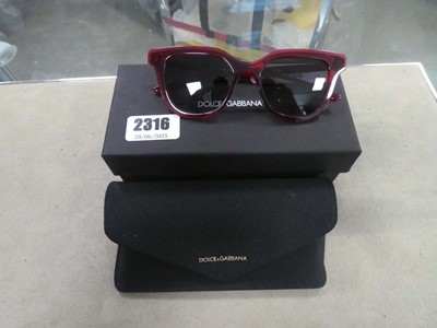 Lot 2316 - Boxed pair of Dolce & Gabbana sunglasses