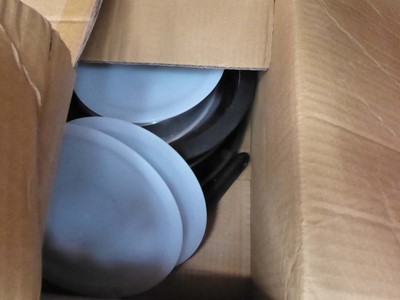 Lot 3313 - Box of tefal interlocking pans