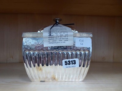 Lot 5313 - Silver plated tea caddy