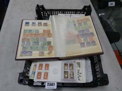 Lot 2361 - Box containing various stamps and first day...
