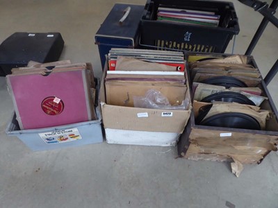 Lot 5423 - 5 boxes containing shellac and vinyl records