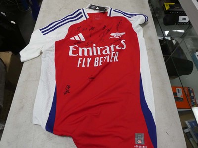 Lot 2362 - Selection of Arsenal football shirts in a bag...