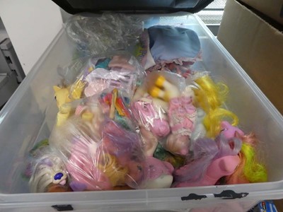 Lot 2381 - Box containing My Little Ponies