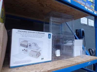 Lot 3364 - Stackable shoe box organisers