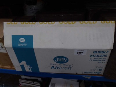 Lot 3366 - Box of bubble wrap mailing bags