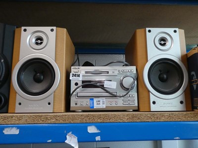 Lot 2414 - Sony mini Hi-Fi component system (DHCMD333)
