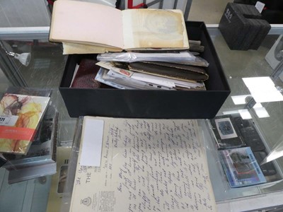 Lot 2374 - Box containing various ephemera from the First...