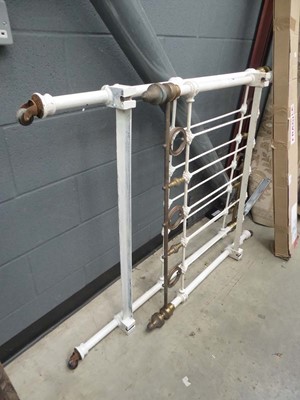 Lot 5347 - Painted brass single bedstead