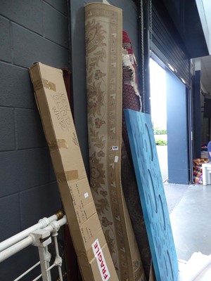 Lot 5348 - Large brown floral carpet