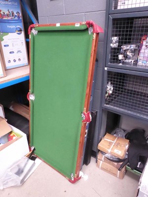 Lot 3392 - Fold out pool table plus air hockey table