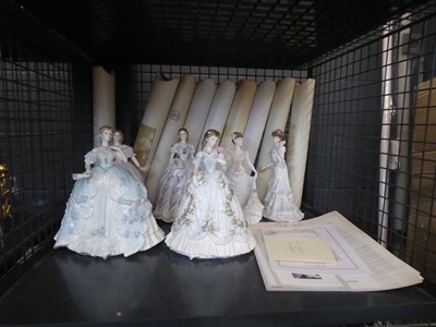 Lot 5512 - Cage containing Royal Worcester and Coalport...