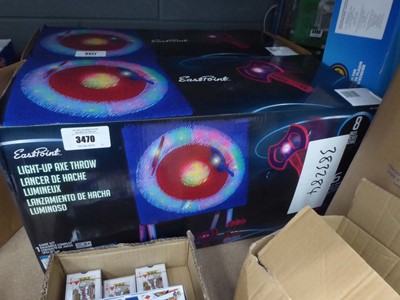 Lot 3470 - Light up axe throwing board