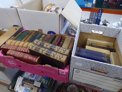 Lot 5450 - 2 boxes containing Works of Tennyson, Pilgrims...
