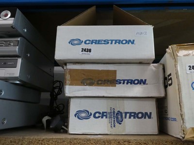 Lot 2436 - 3 boxes containing Crestron remote controls