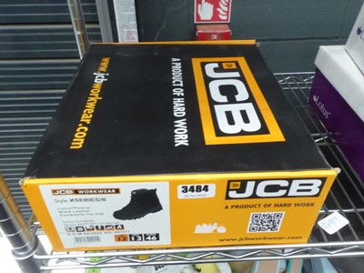 Lot 3484 - Boxed pair of JCB work boots