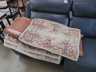 Lot 5358 - Three oriental floral patterned carpets