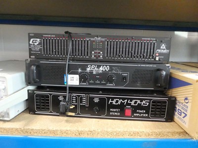 Lot 2440 - Q215F dual 15 band graphic equalizer and an...