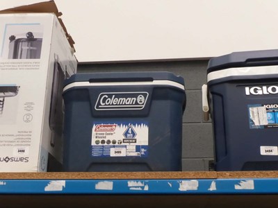 Lot 3495 - Coleman wheeled roller cooler box