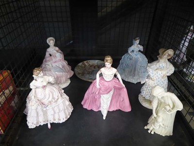 Lot 5529 - Cage containing Coalport, Royal Worcester and...