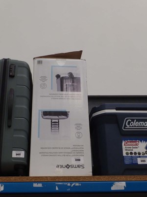 Lot 3496 - Large hard shelled samsonite suitcase