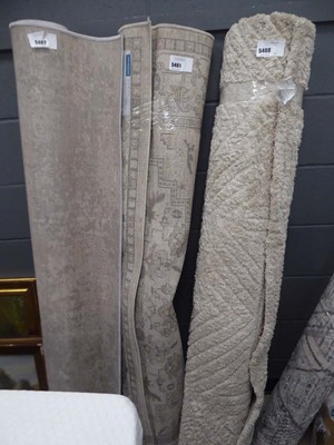 Lot 5461 - Grey and beige floral patterned carpet