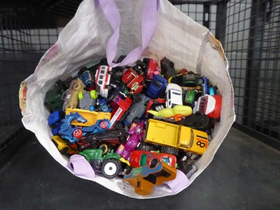 Lot 5544 - Cage containing die cast toys