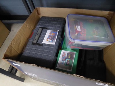 Lot 5550 - Box containing Blazing Bikes toys and...