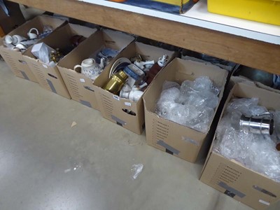 Lot 5485 - 6 boxes containing wine and sherry glasses,...