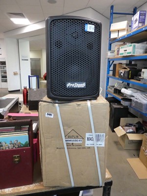 Lot 2481 - 2 Pro Sound speakers N04CQ