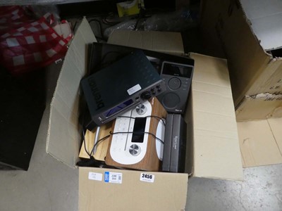 Lot 2456 - Box containing various portable radios