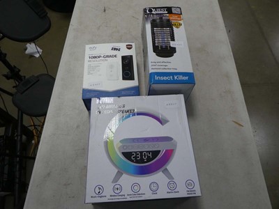 Lot 2462 - Eufy video doorbell, an insect killer, and an...