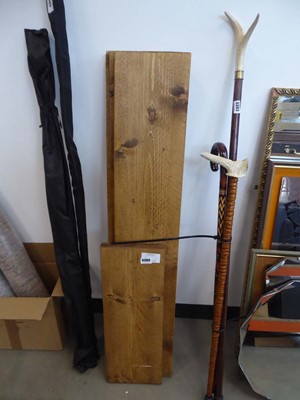 Lot 5384 - 4x pine shelves
