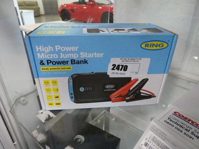 Lot 2470 - Ring high power micro jump starter and power bank