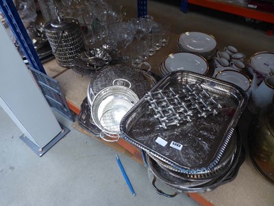 Lot 5393 - Large quantity of silver plate, to include...