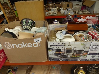 Lot 5396 - 2 boxes containing Old Country Rose crockery,...