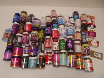 Lot 2437 - Selection of various gummy vitamins