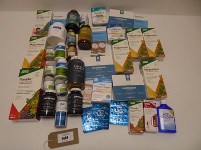 Lot 2448 - Selection of magnesium, iron and omega3...