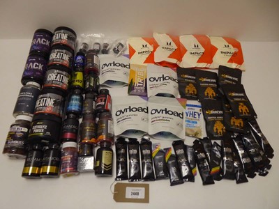 Lot 2449 - Selection of creatine and work out related...