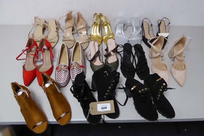 Lot 3540 - 13 pairs of ladies heels of various styles and...