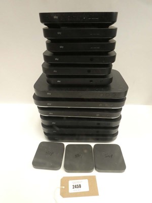 Lot 2459 - 6x Sky Q TV boxes, 6x Sky Q Minis and 3x Sky...