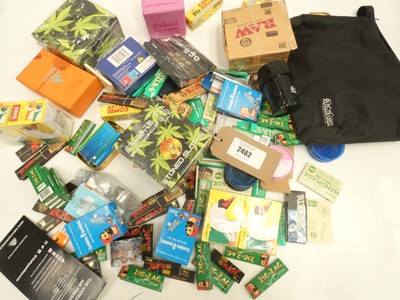 Lot 2462 - Assorted smoking related accessories; filter...