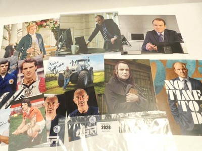 Lot 2028 - Various photos bearing signatures to include...