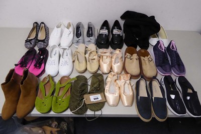 Lot 3559 - 18 pairs of ladies shoes of various styles and...