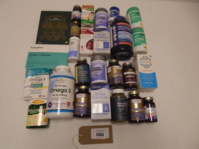 Lot 2483 - Selection of magnesium, iron and omega3...