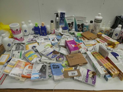 Lot 3614 - Pet health care products including shampoo,...