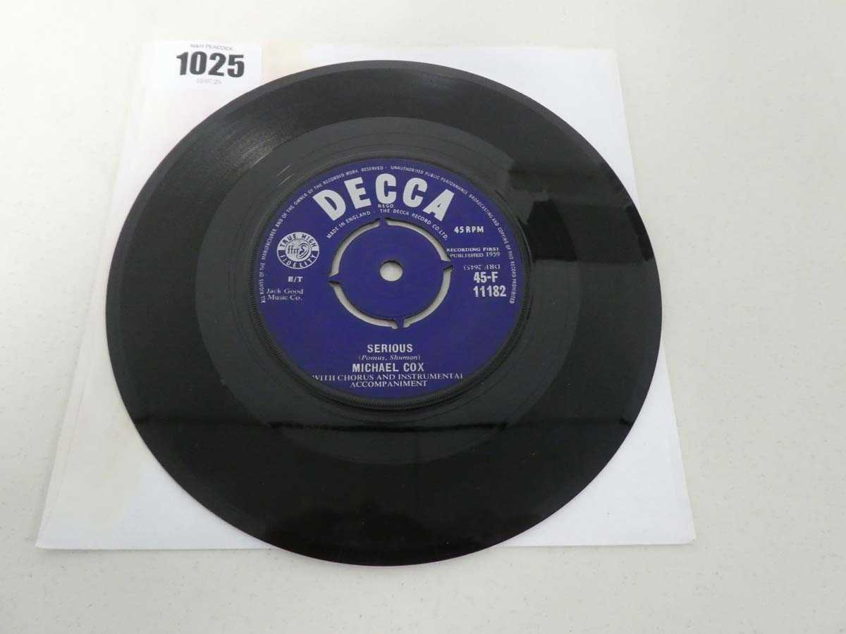 Lot 7" vinyl release by Michael Cox Serious