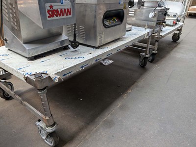 Lot 636 - Low level mobile stands
