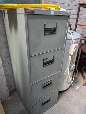 Lot 653 - 4 drawer filling cabinet