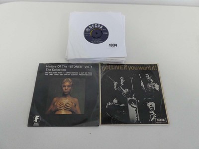 Lot Collection of 12 Rolling Stones 7" singles (2...