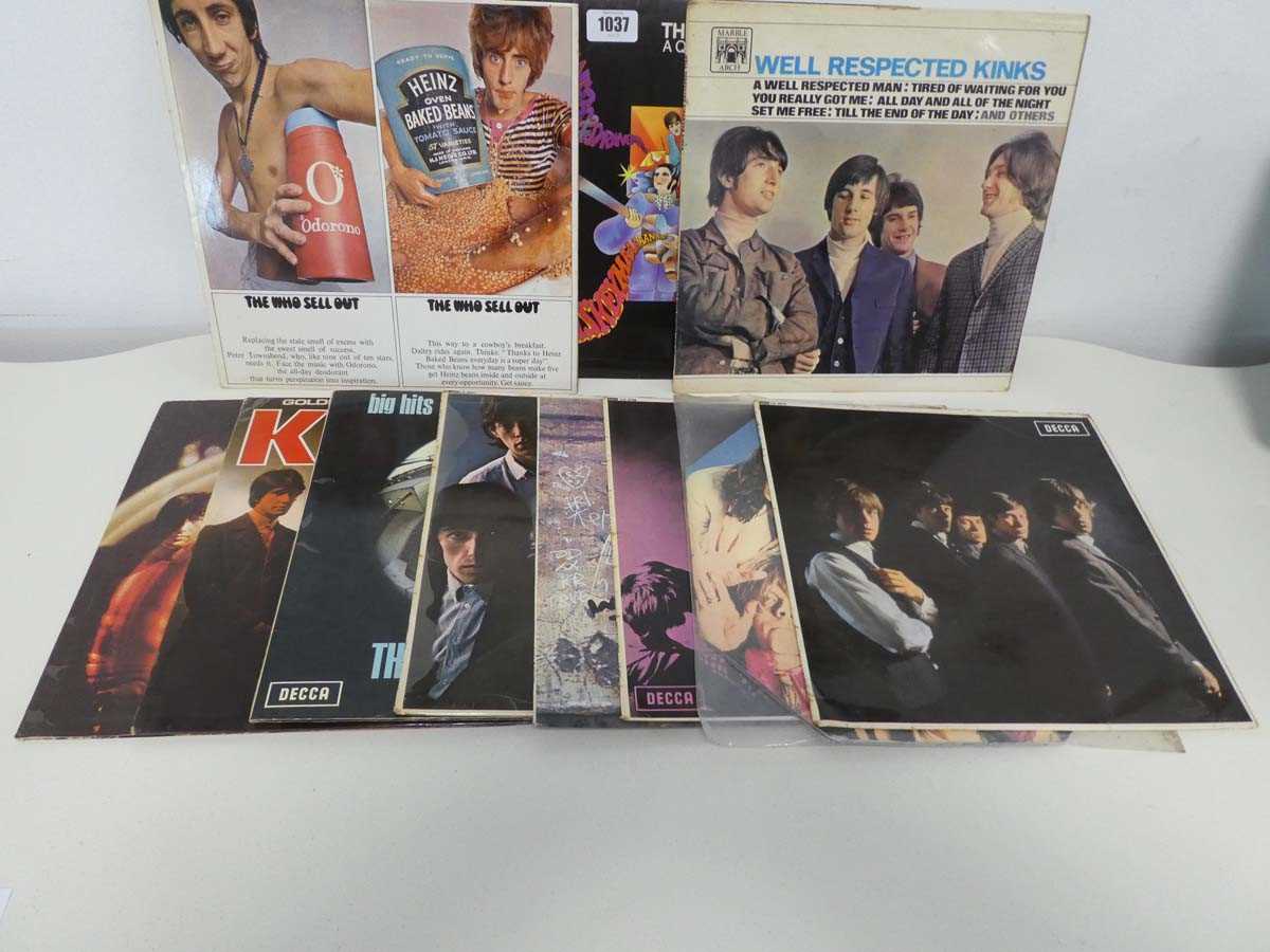 Lot Collection of 11 albums by The Who, The Kinks...